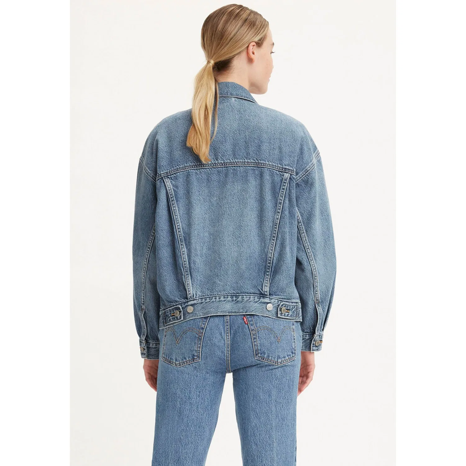 Женская джинсовая куртка оверсайз с отложным воротником Levi's, Turning Heads — фото 2