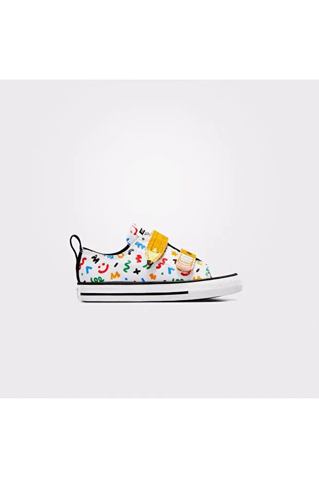 Детские кеды для девочек с принтом Chuck Taylor All Star Converse, White