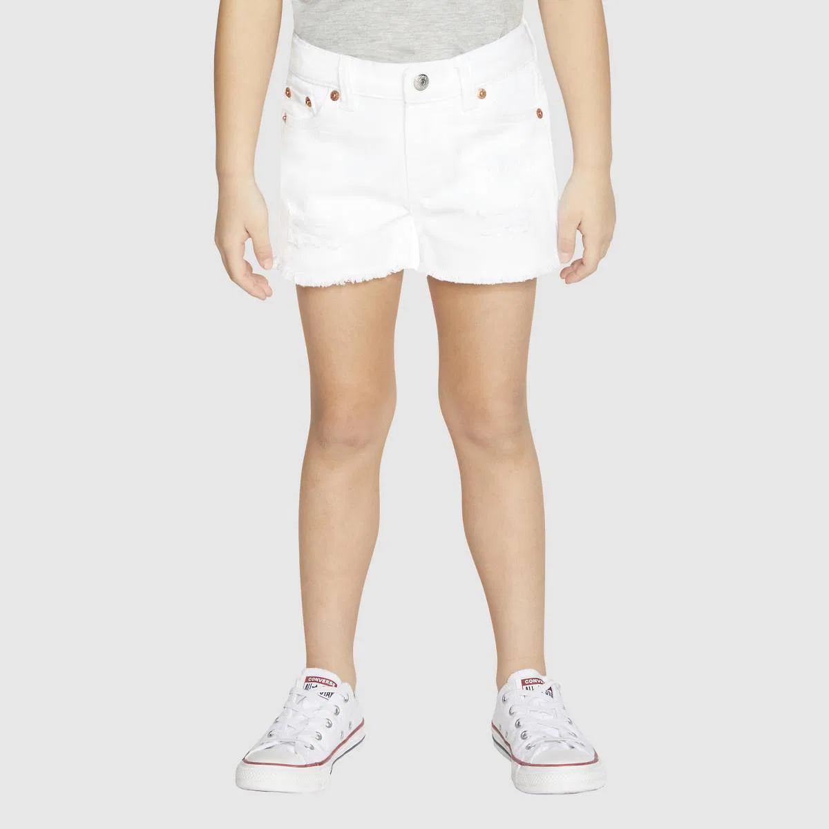 Короткие шорты для девочек Girlfriend, размеры 4-6XL Levi's, White - White