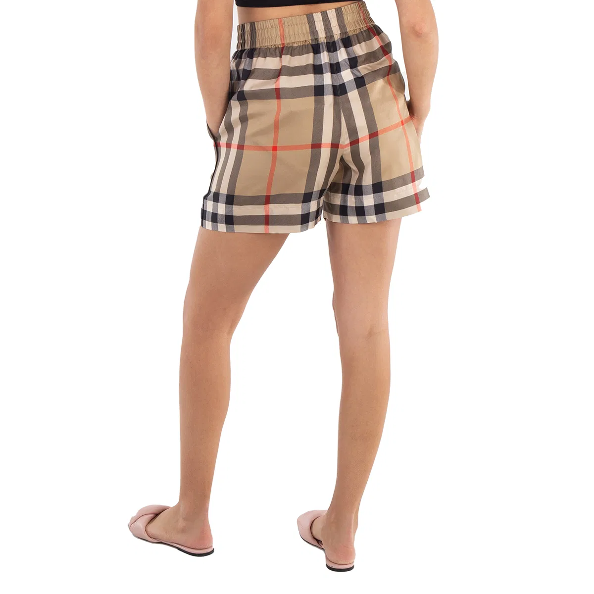 Шорты с принтом Check Detail Burberry, Archive Beige Ip Check — фото 2