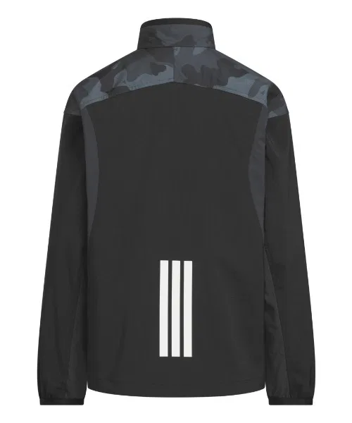 Детская куртка-трактор с камуфляжным принтом, модель Camo Pack Regular Fit Light Woven Track Top Adidas, Blue — фото 2