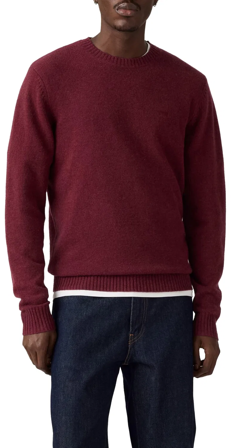 Мужской пуловер с круглым вырезом Levi's Original Housemark, Tawny Port