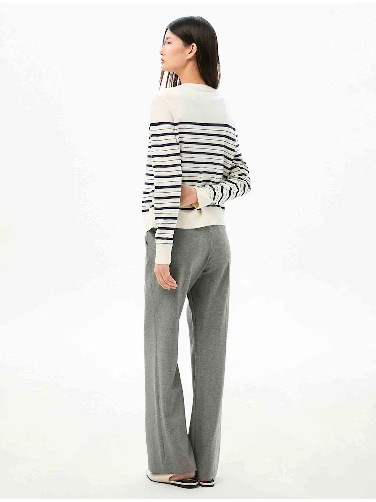 Брюки классические прямые Signature Slacks TOMMY HILFIGER, Antique Silver — фото 2