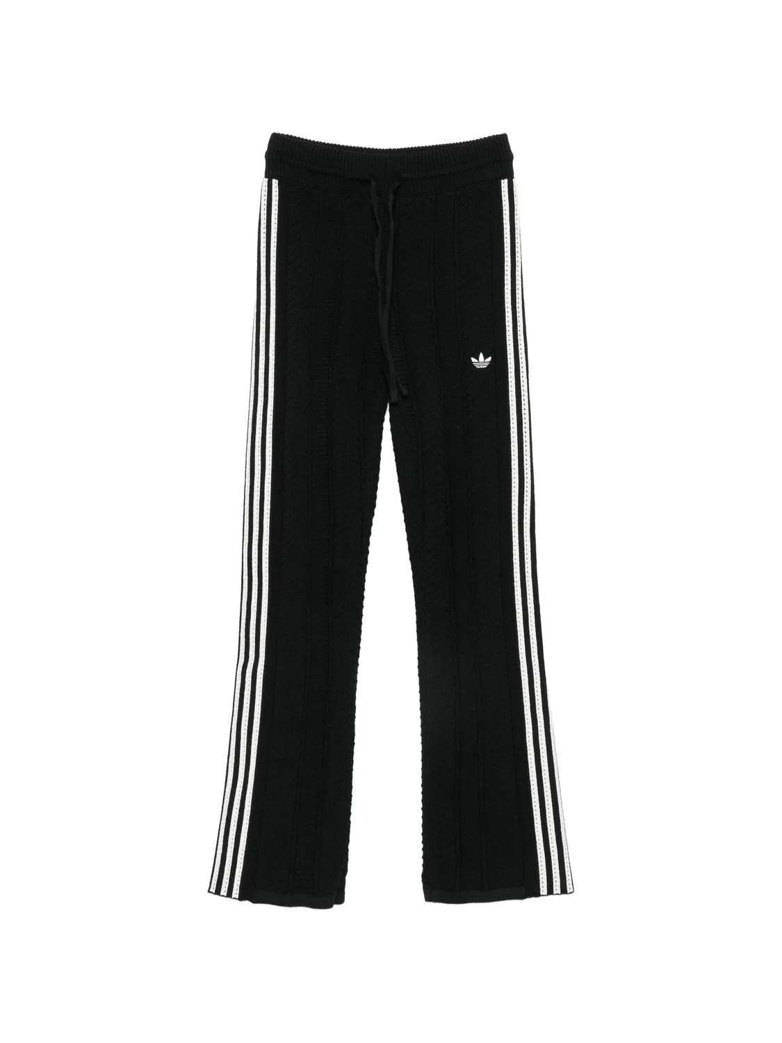 Спортивные брюки с косами и боковыми полосами Adidas, черный