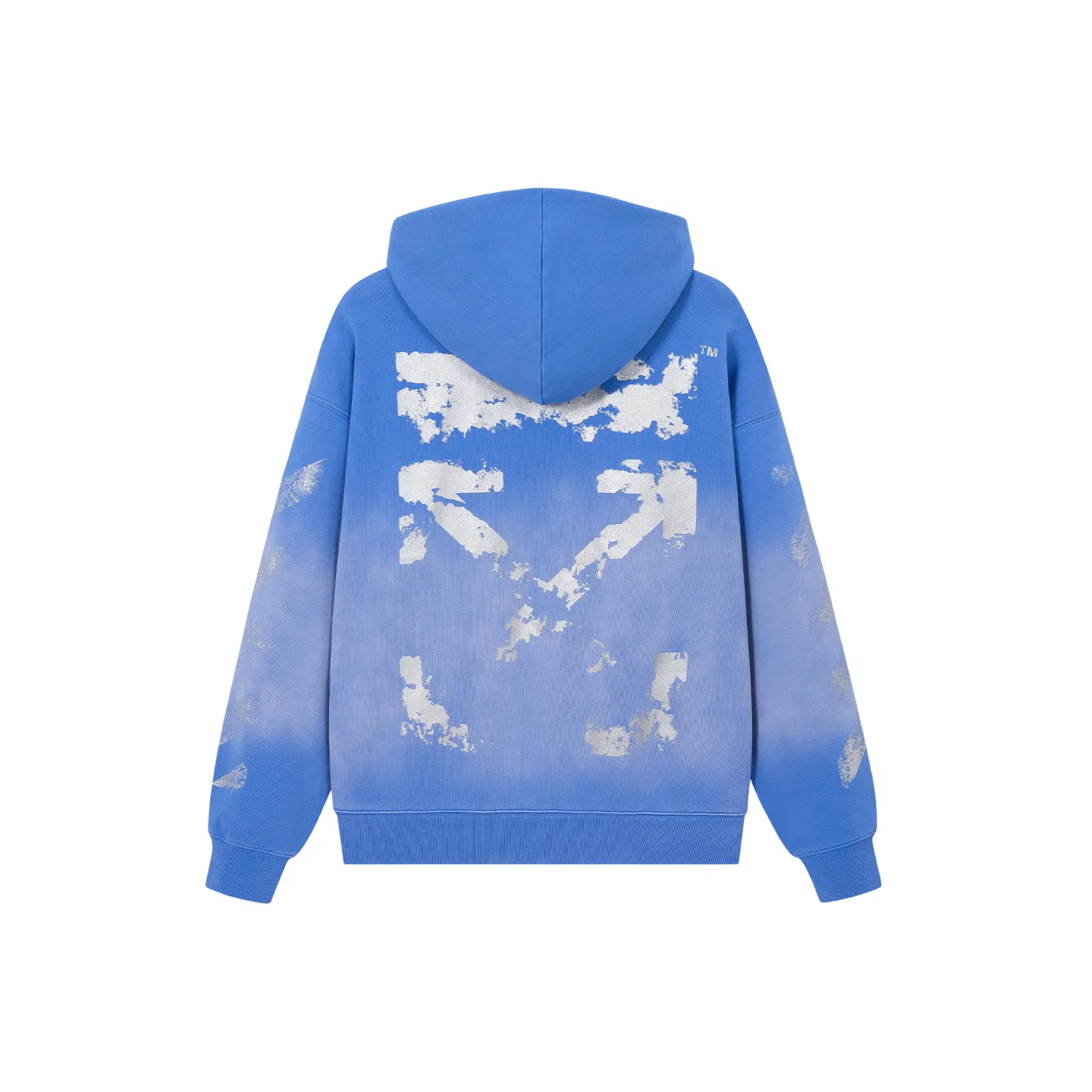 OFF-WHITE Детский свитшот с капюшоном OFF WHITE, Colorful Blue