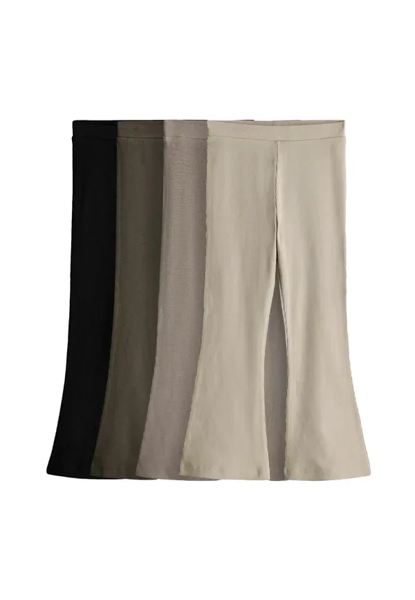 Комплект из 4 брюк, хлопок 95% The Set, Brown, черный/коричневый