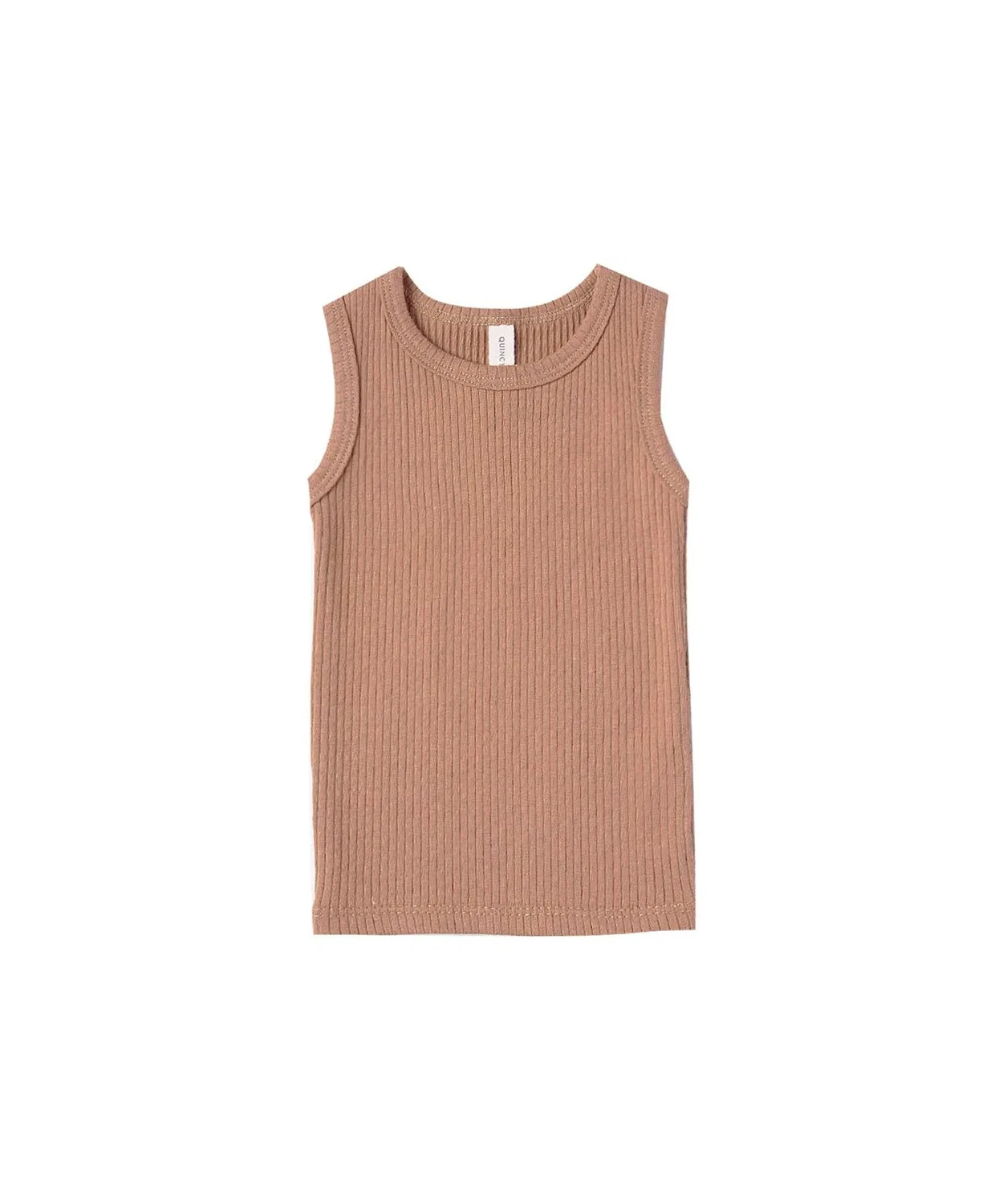 Детская майка без рукавов Ribbed Tank Quincy Mae, Salmon Pink