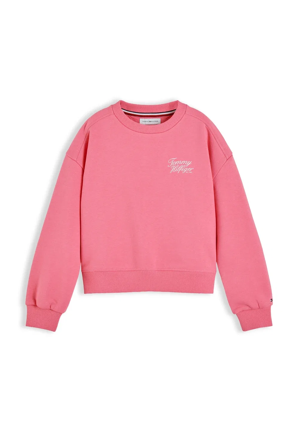 Толстовка с принтом Tommy script - толстовка Tommy Hilfiger, Exotic Pink — фото 4