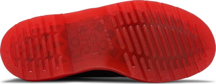 Ботинки мужские Dr. Martens x CLOT с цветной подошвой, черный/красный — фото 4