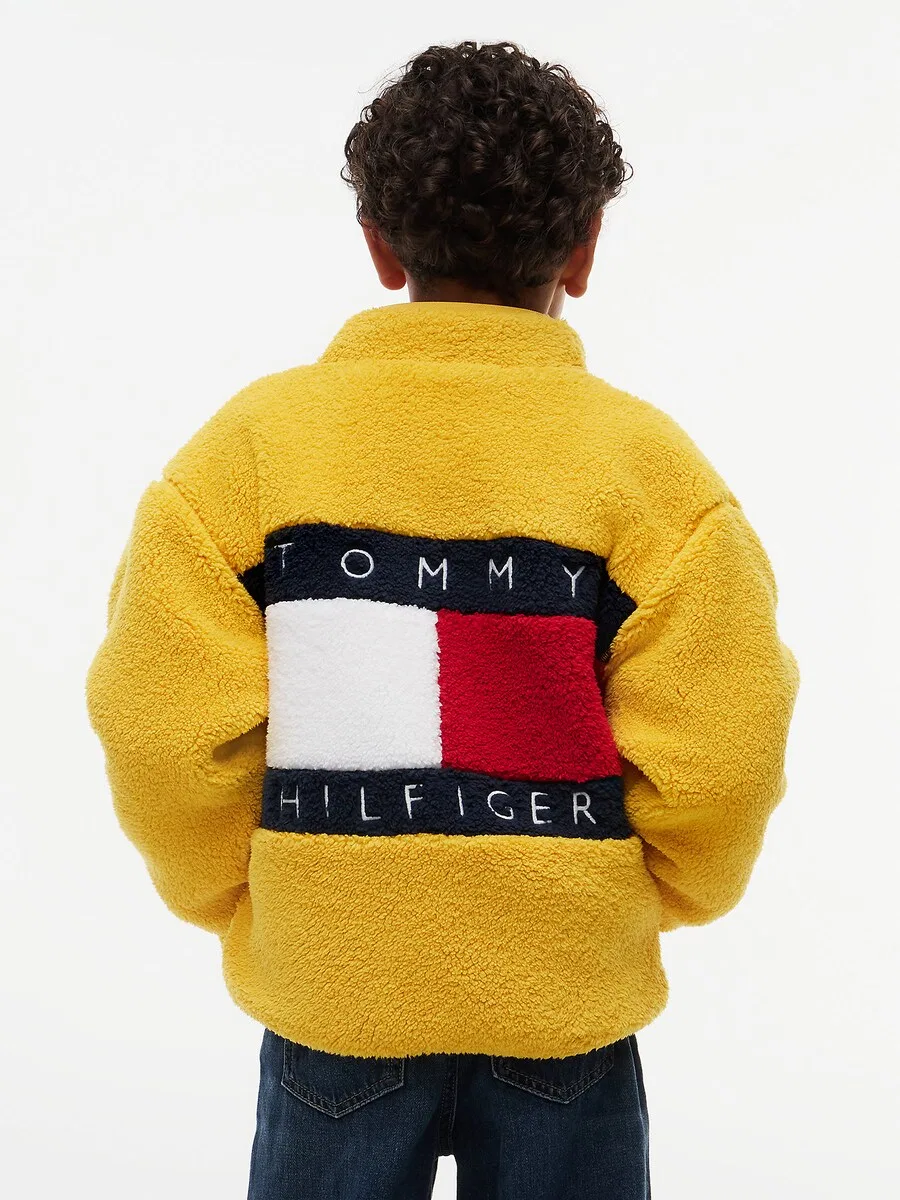 Флисовая куртка TOMMY HILFIGER желтого цвета — фото 2