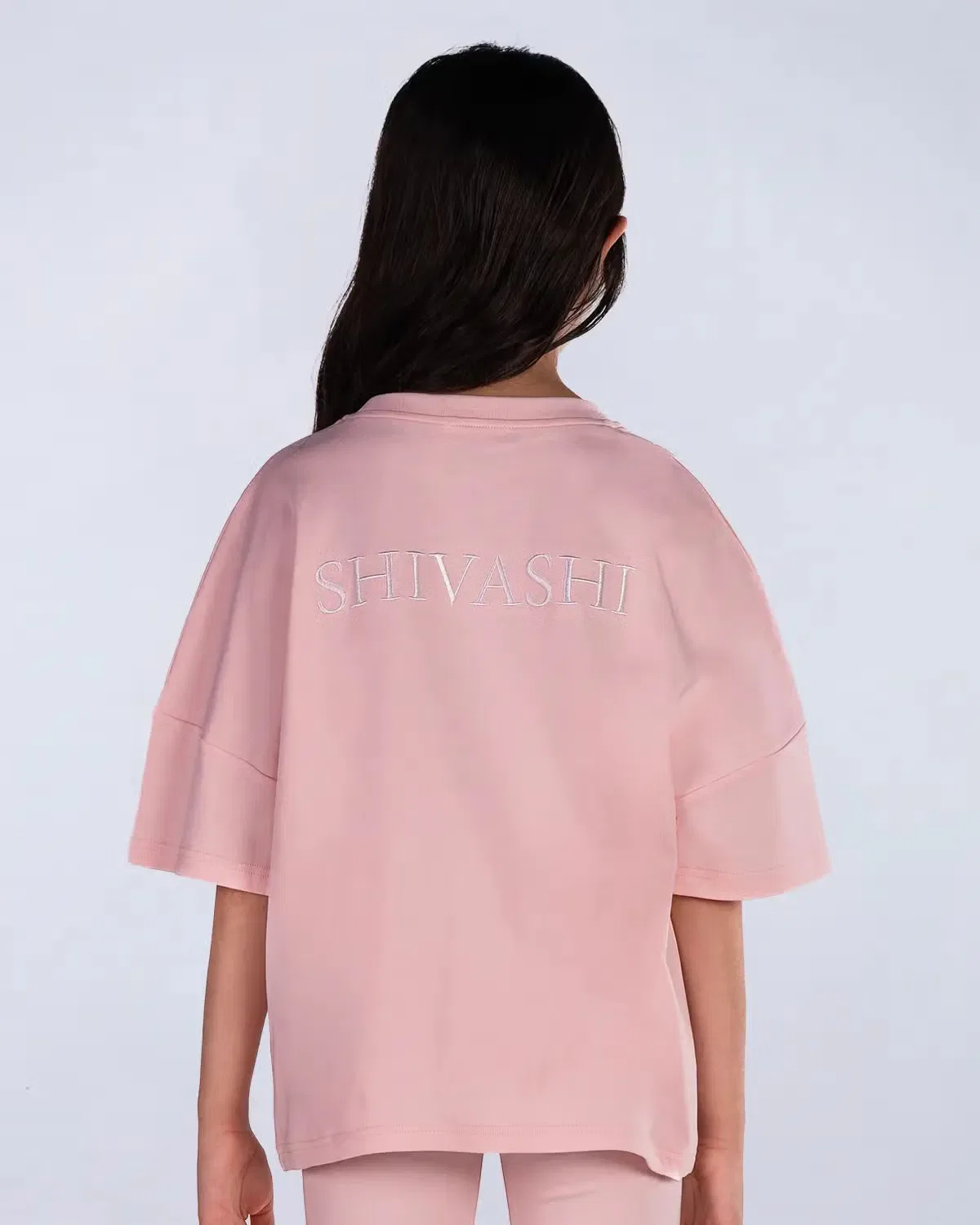 Футболка с принтом логотипа Logo Tee Shivashi Kids, розовый — фото 2