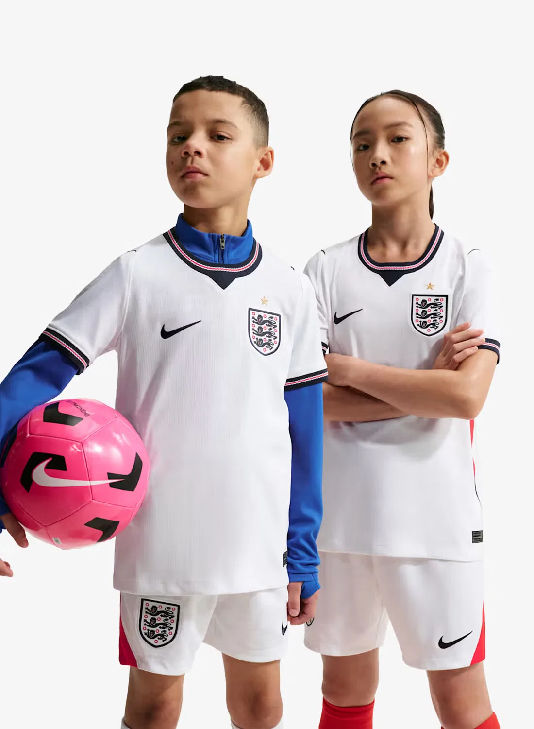 Футболка с принтом England Nike, белый