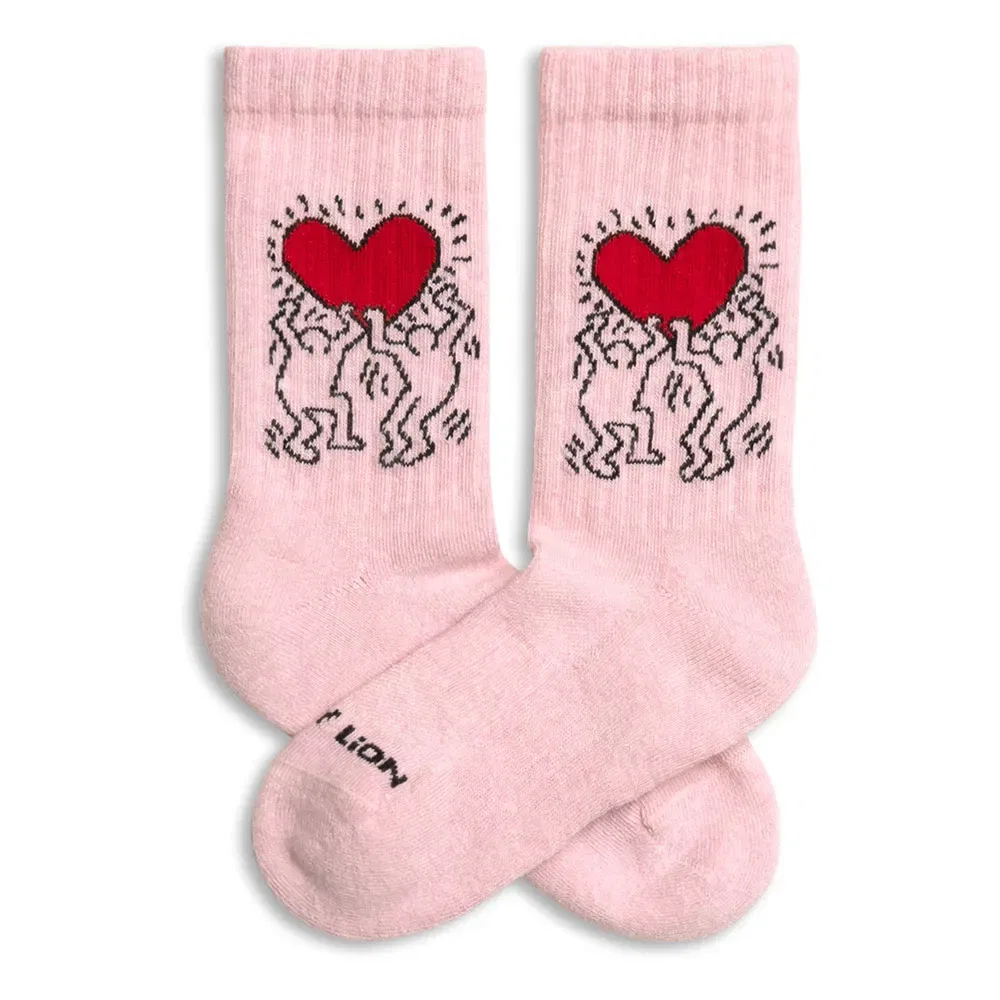 Носки Athletic Keith Haring Heart Jimmy Lion, розовый