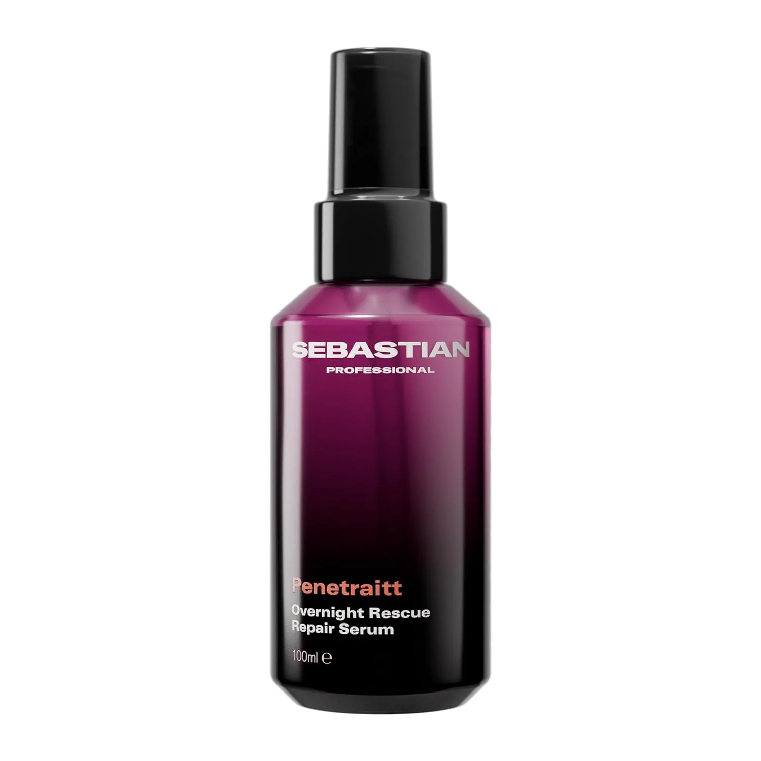 Sebastian Professional Penetraitt Overnight Rescue Repair Serum с гиалуроновой кислотой и ниацинамидом, увлажняющий несмываемый уход для сухих и поврежденных волос, 97 мл