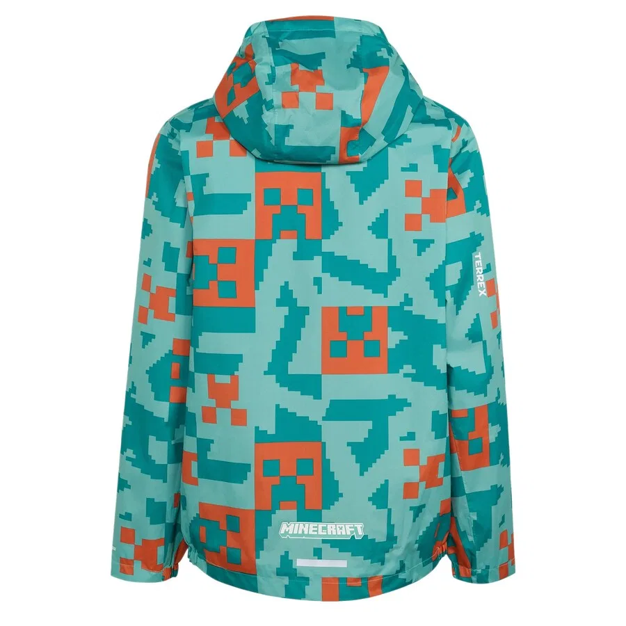 Куртка ADIDAS TERREX Performance Jacket 'Adidas x Minecraft' в бирюзовом и голубом цветах — фото 3