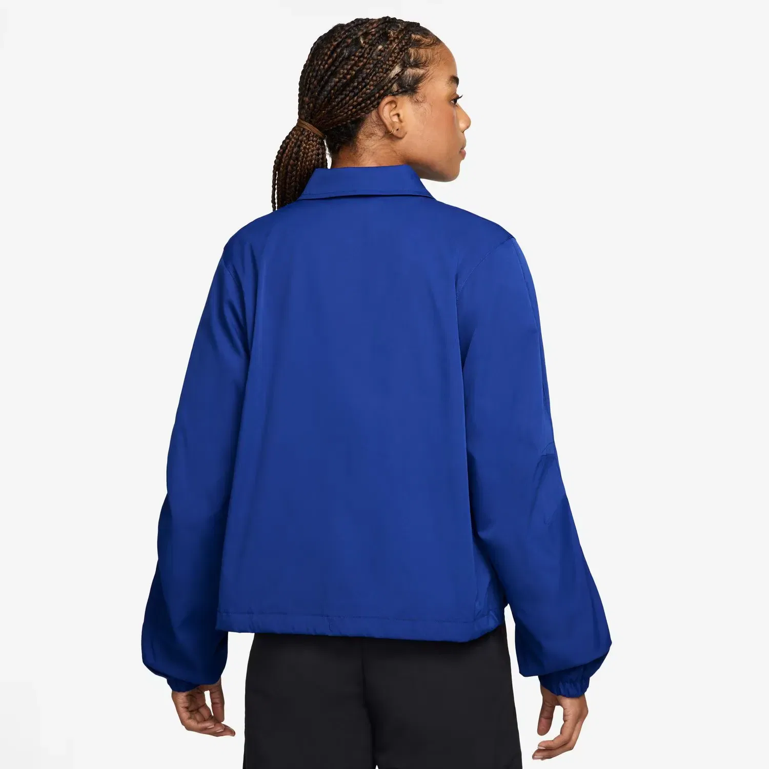 Женская куртка W Nk Essntl Coaches Jkt Nike, Azul — фото 2