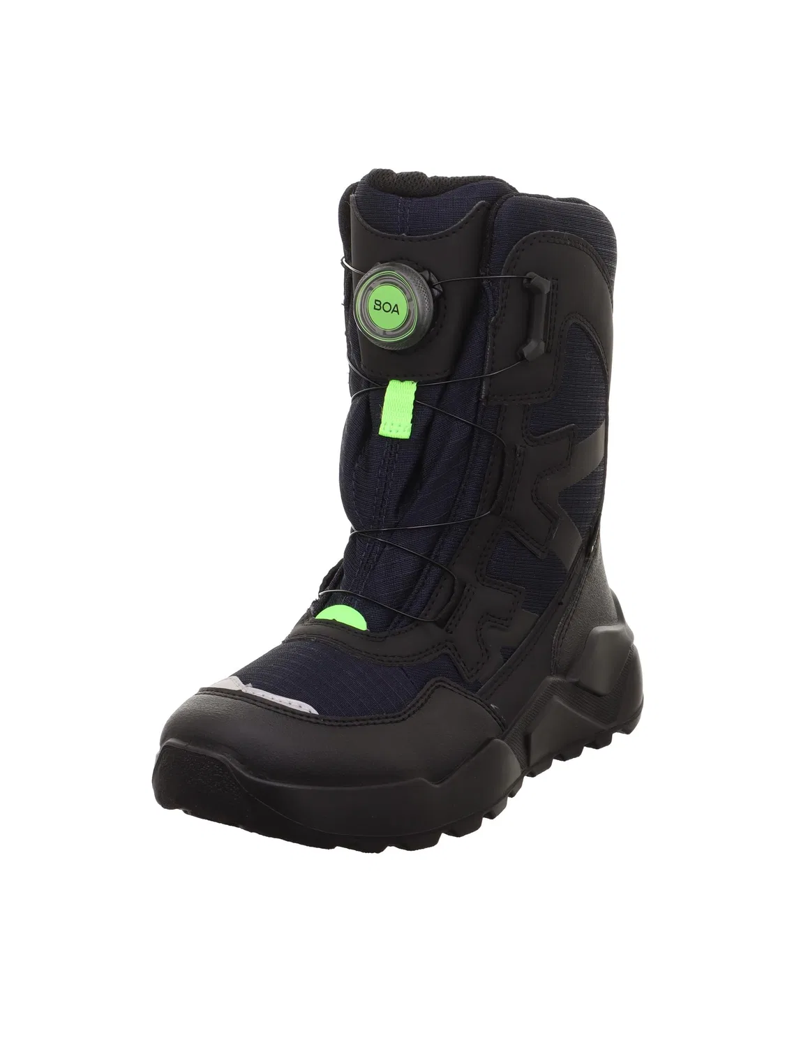 Детские снежные ботинки для мальчиков утепленные Rocket Warm Superfit, Blue Light Green