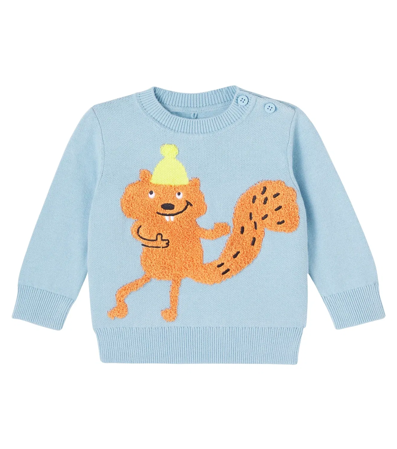 Детский свитшот с длинным рукавом Stella Mccartney Kids, синий