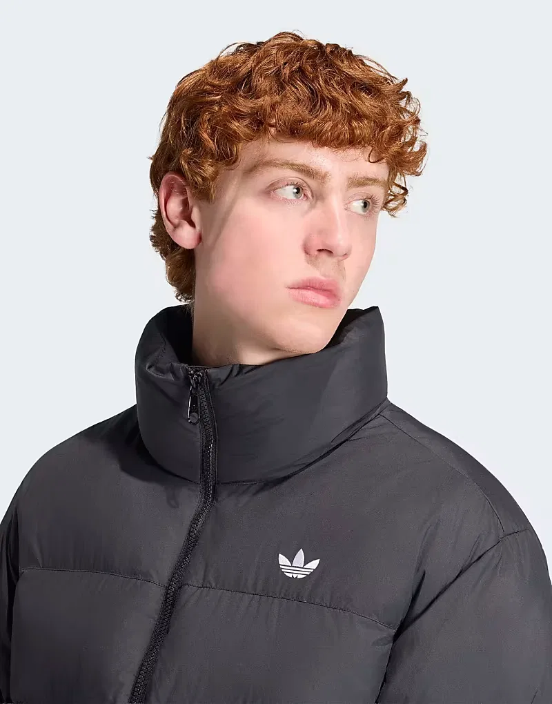 Куртка Adidas Originals Stand collar regen, черный — фото 3