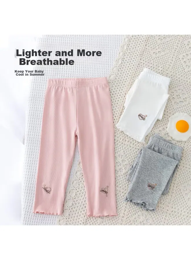 Шорты тонкие хлопковые для девочки Babyprints, серый — фото 2