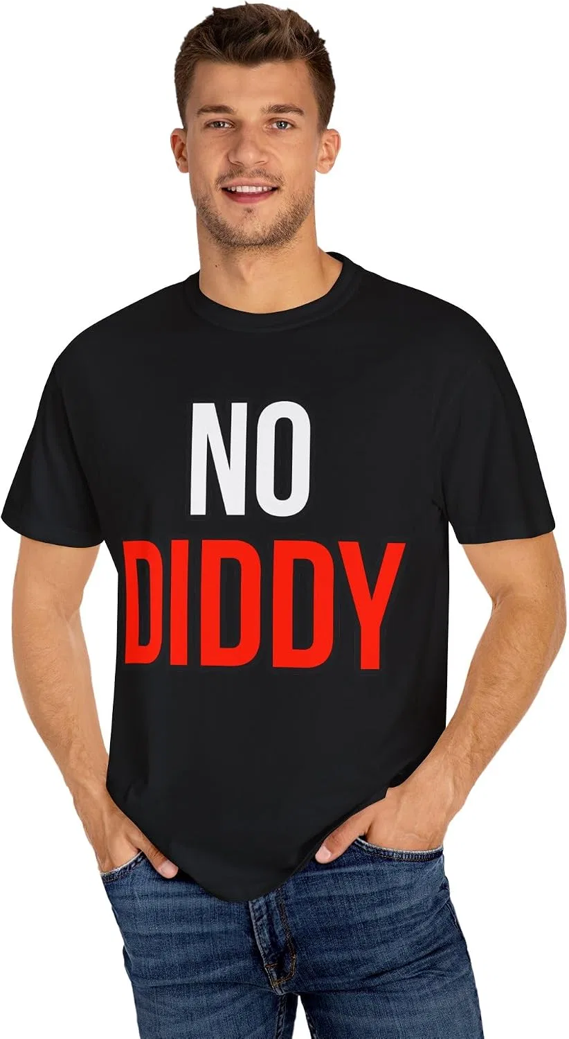 Футболка с принтом No Diddy Comfort Colors, Black — фото 4