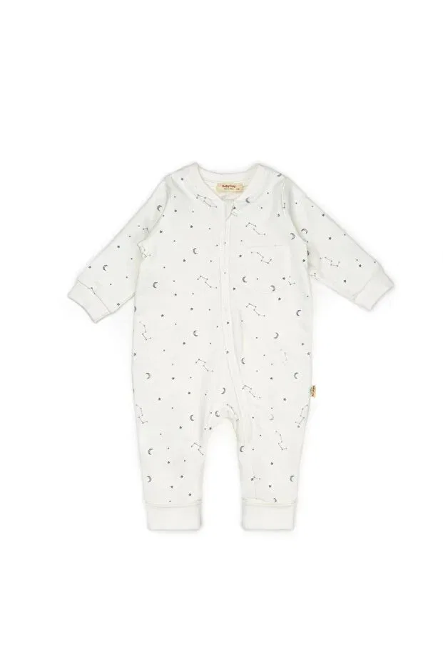 Детский комбинезон с длинным рукавом Babycosy Organic Wear, Ecru — фото 2