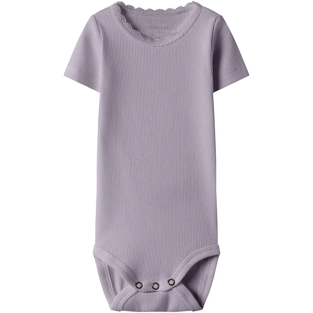 Детское боди для девочек с коротким рукавом Kab Name it, Purple