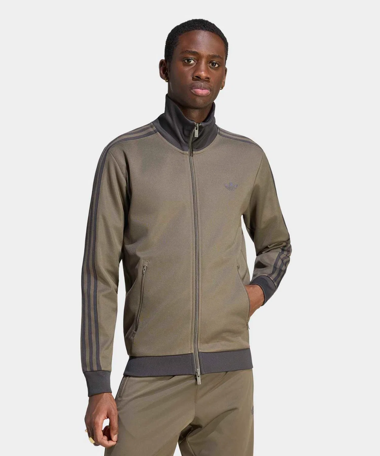 Мужская куртка-трактор с длинным рукавом модель Classic Track Top Adidas, Brown