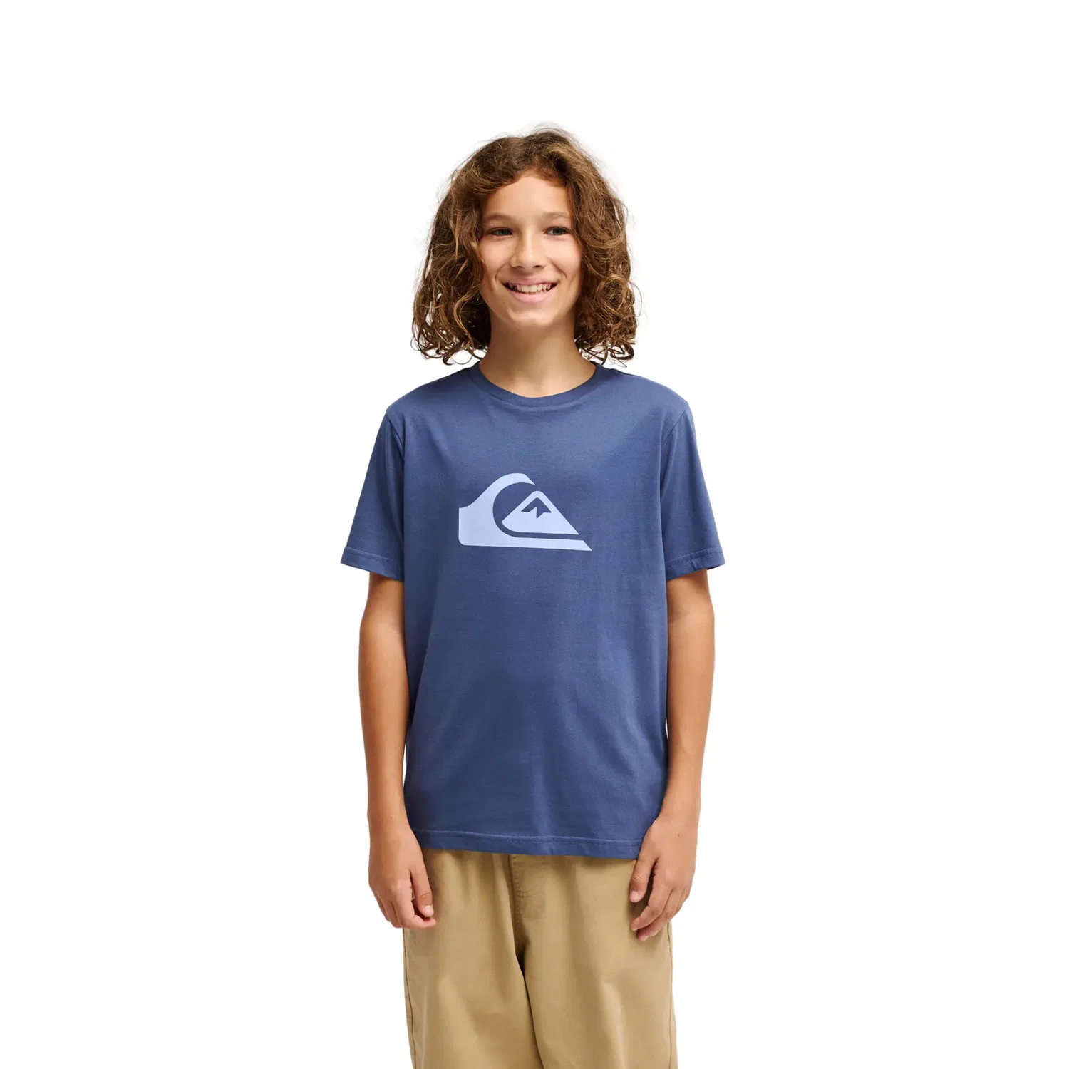 Детская футболка для мальчиков с принтом Ev Comp Logo Quiksilver, Azul