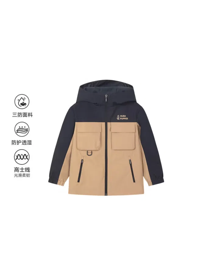 Куртка ветровка с цветными блоками для мальчиков Hush Puppies — фото 2