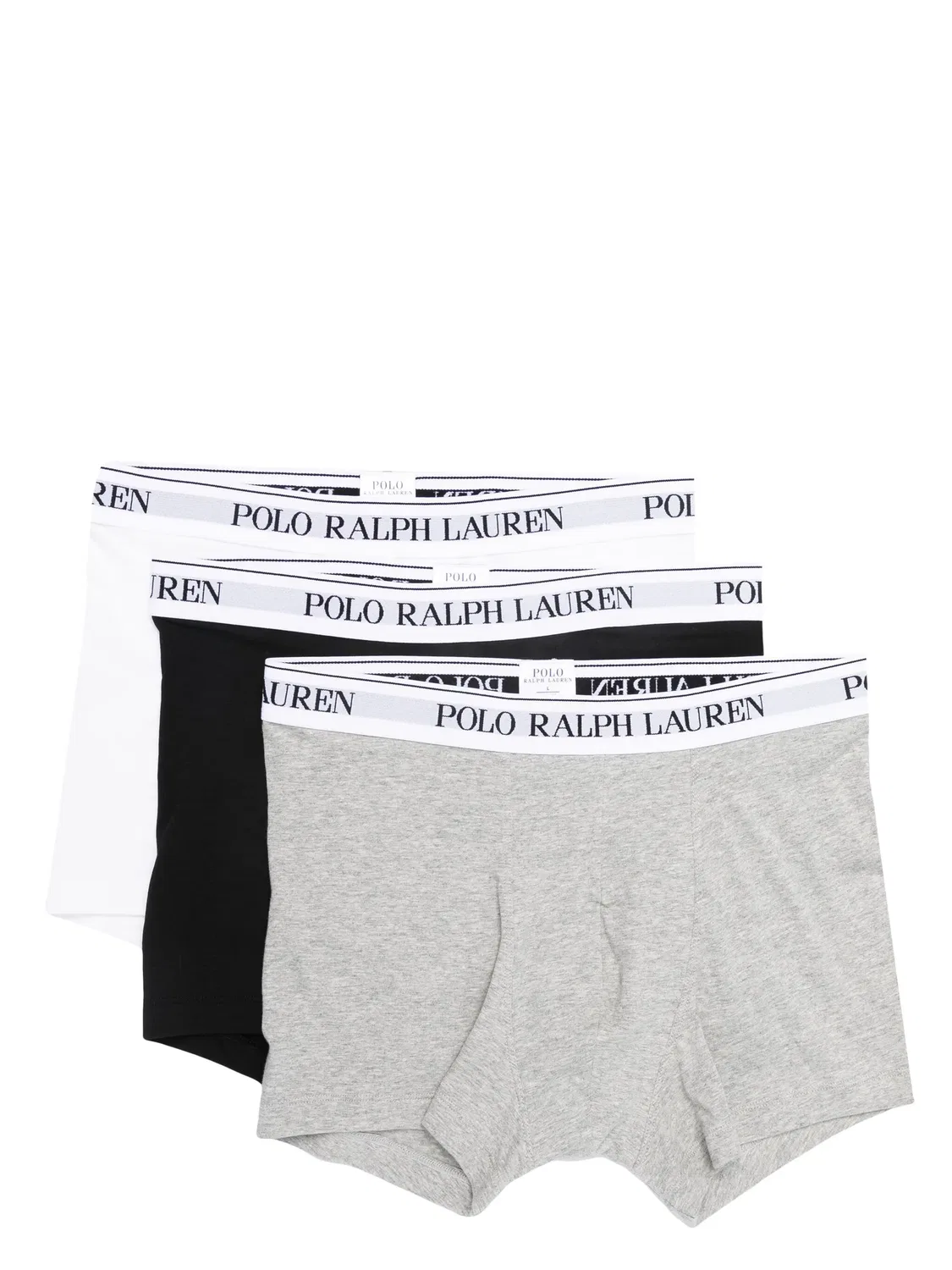 Трусы-брифы с логотипом (набор из трех) Polo Ralph Lauren, серый