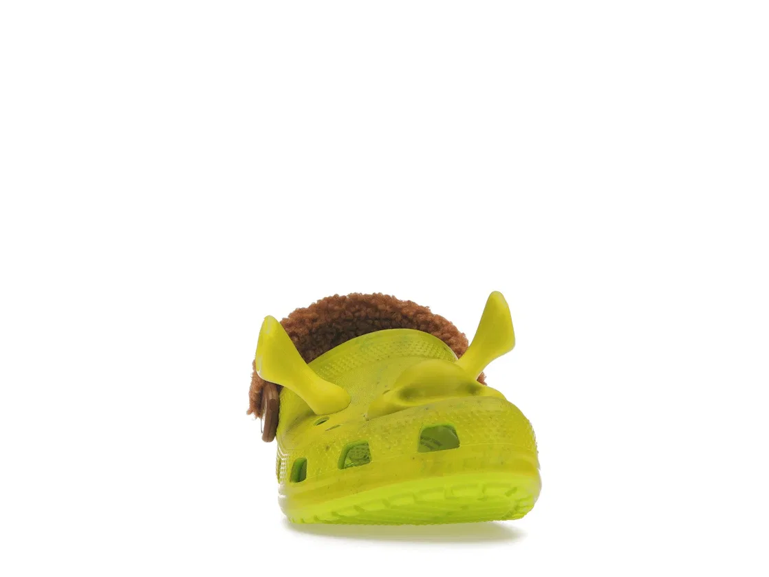 Детские клоги Crocs Classic Clog с принтом Crocs, Lime Punch — фото 2