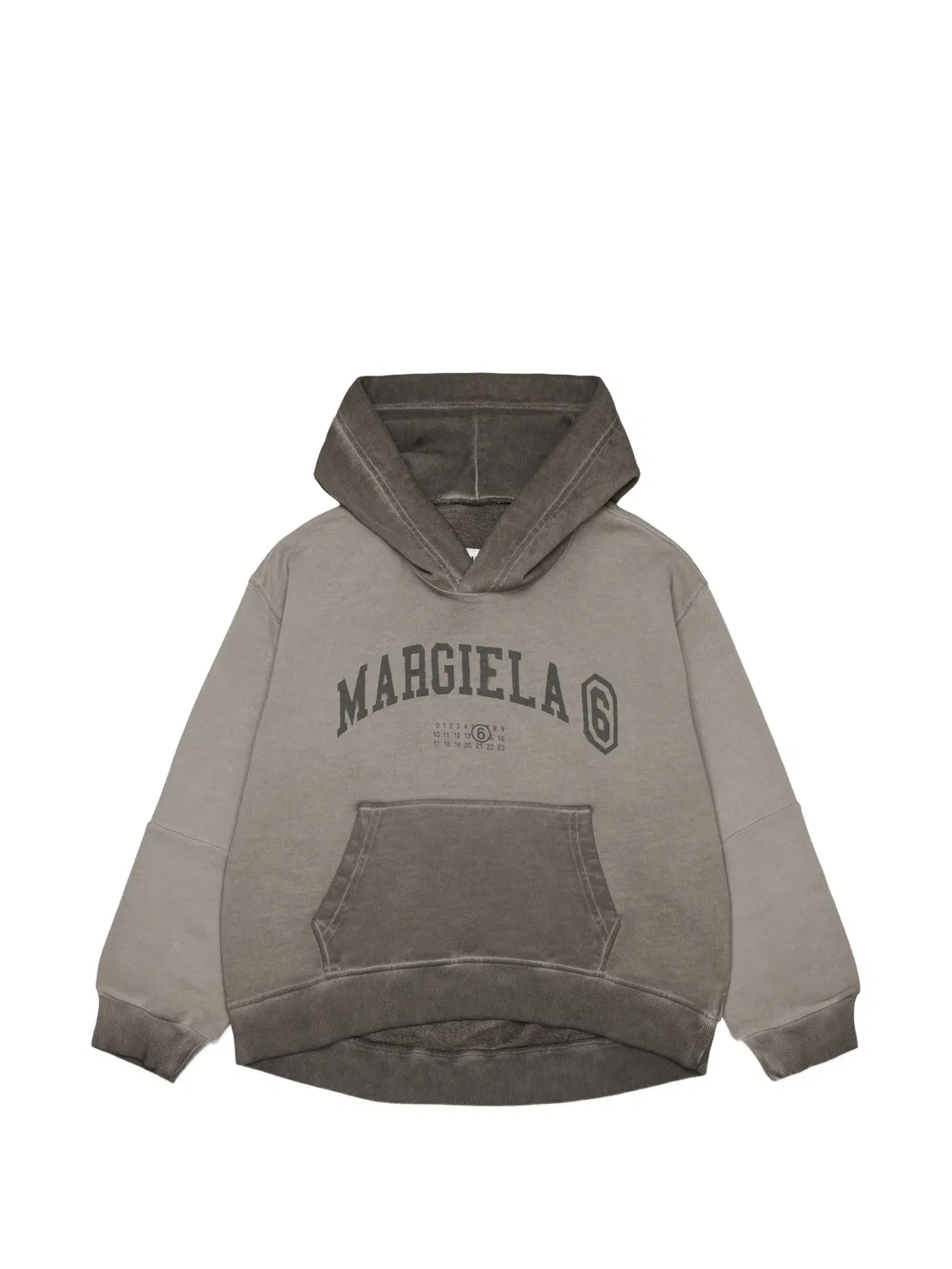 Детская толстовка серого цвета MM6 Maison Margiela, серый