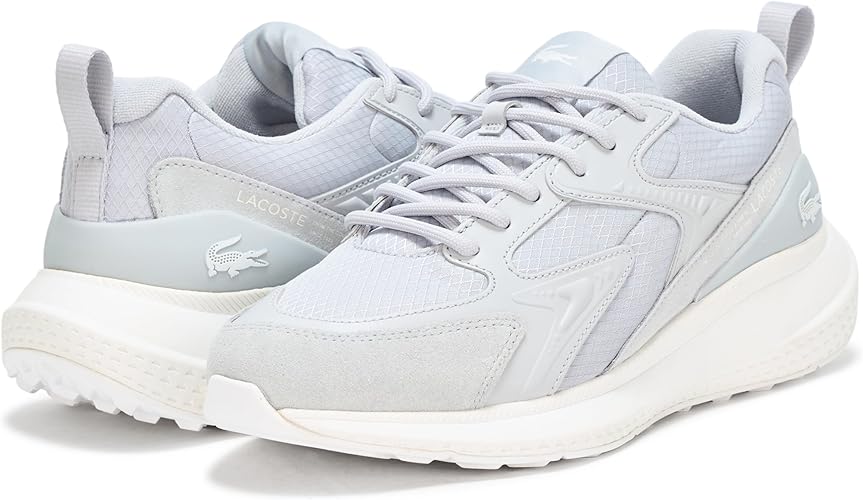 Мужские кроссовки Lacoste L003 Evo, белый/серый/светло-серый — фото 3