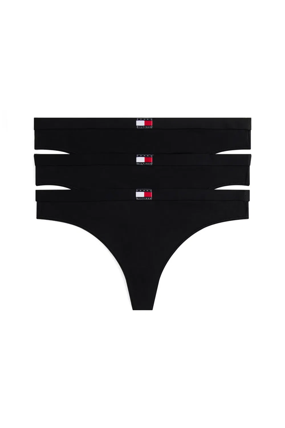 Женские трусы-слипы 3 шт Tommy Hilfiger, Black