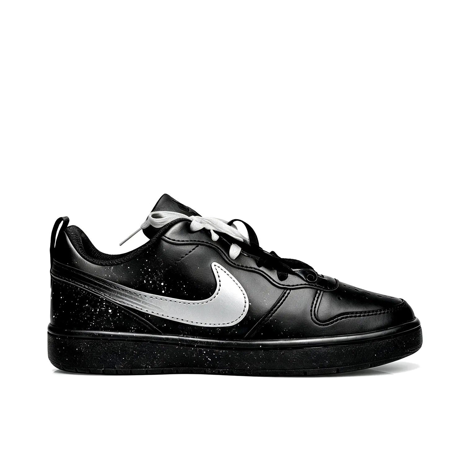 Женские детские кроссовки для скейтбординга с принтом Nike Court Borough 2, Black — фото 4
