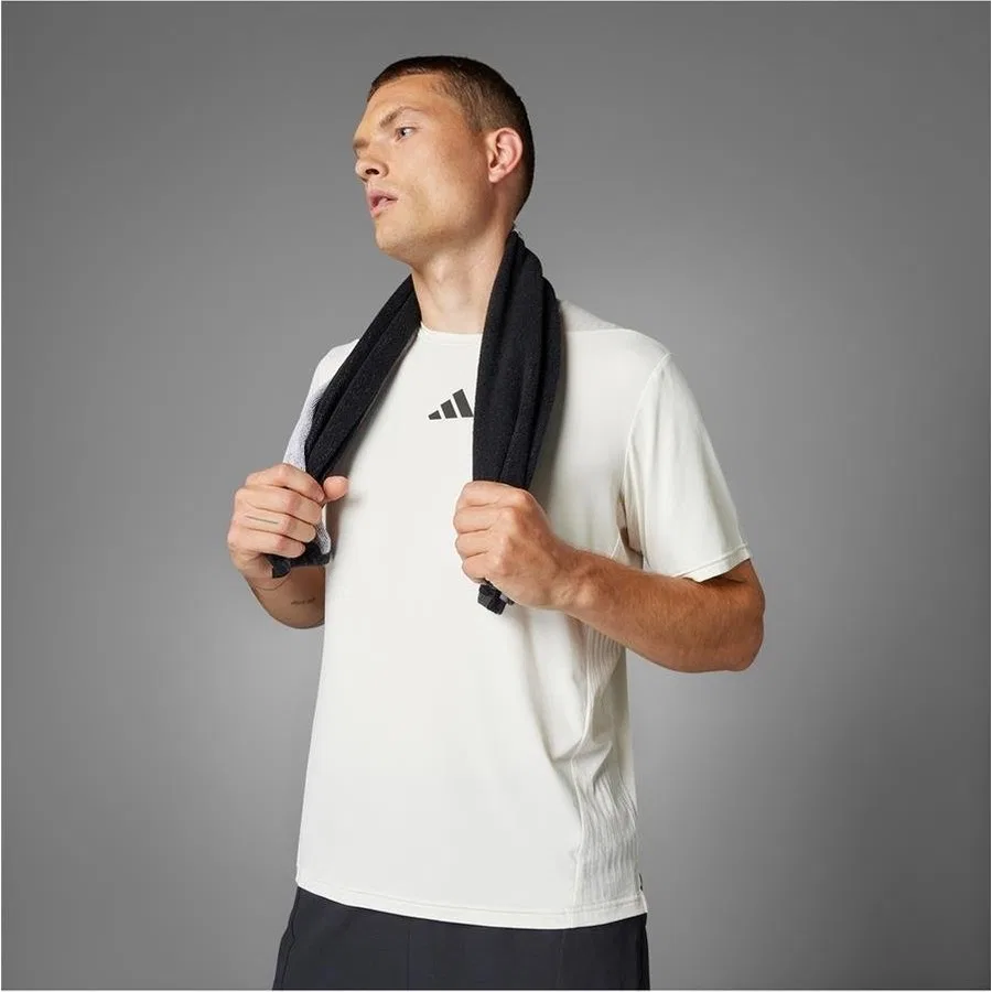 Мужская футболка с принтом D4T INT. TEE adidas, Белый — фото 3
