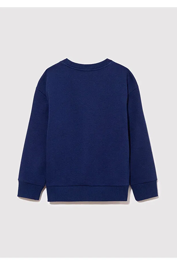 Детские свитшот с принтом Metal Force Printed Mavi, Navy Blue-70491 — фото 3