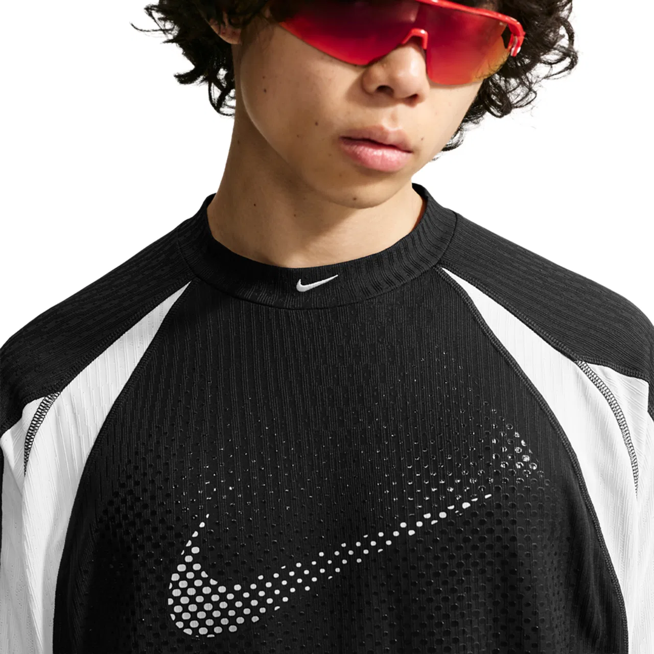 Мужская футболка свободного кроя Tech Dri-FIT ADV Magna Nike, Black/Off White — фото 3