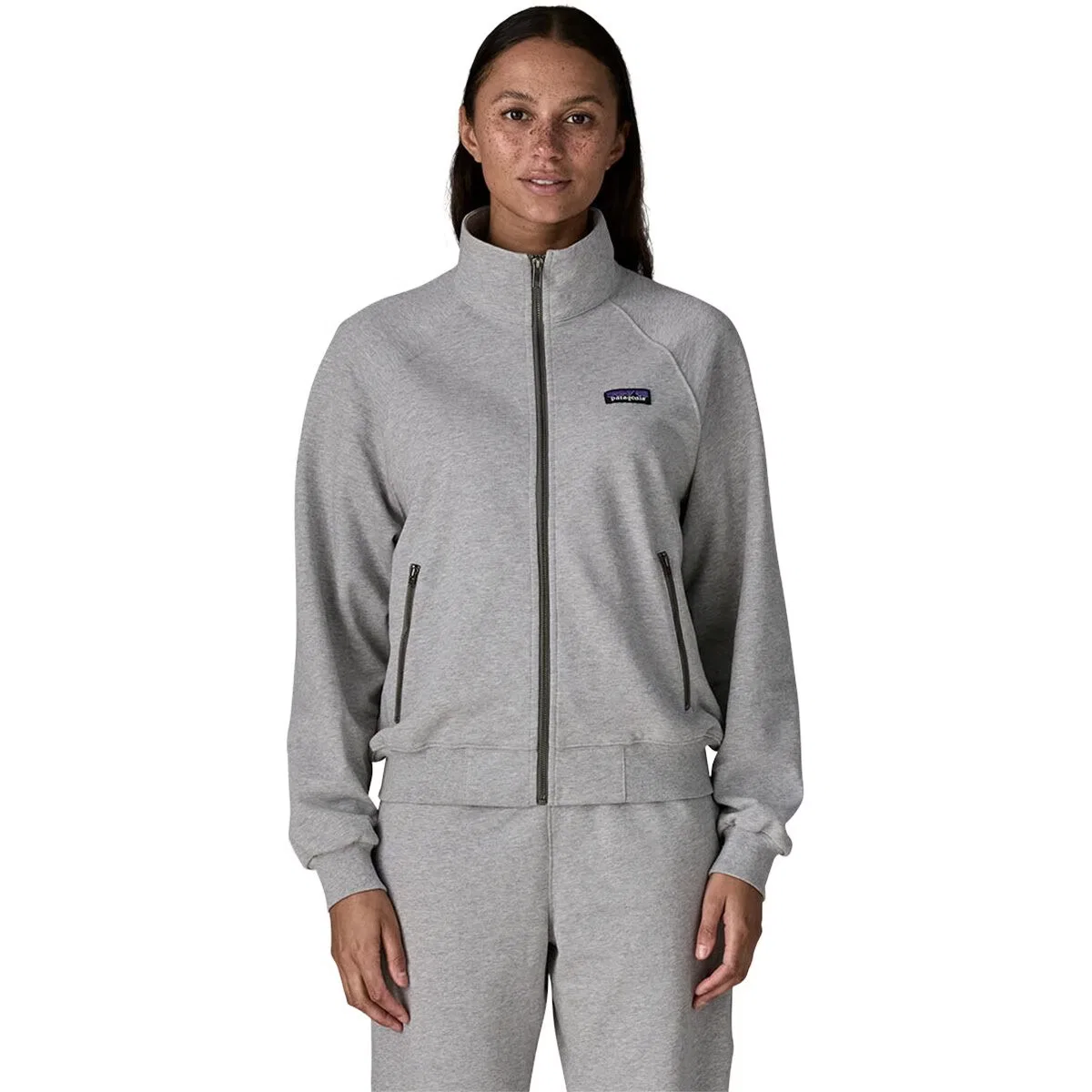 Женская флисовая куртка с длинной молнией Patagonia, Noble Grey Heather
