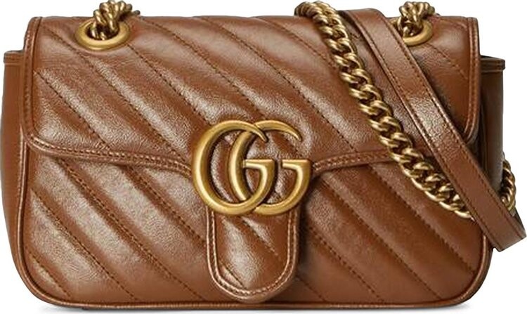 

Сумка Gucci GG Marmont Mini Matelassé Shoulder Bag Brown, коричневый