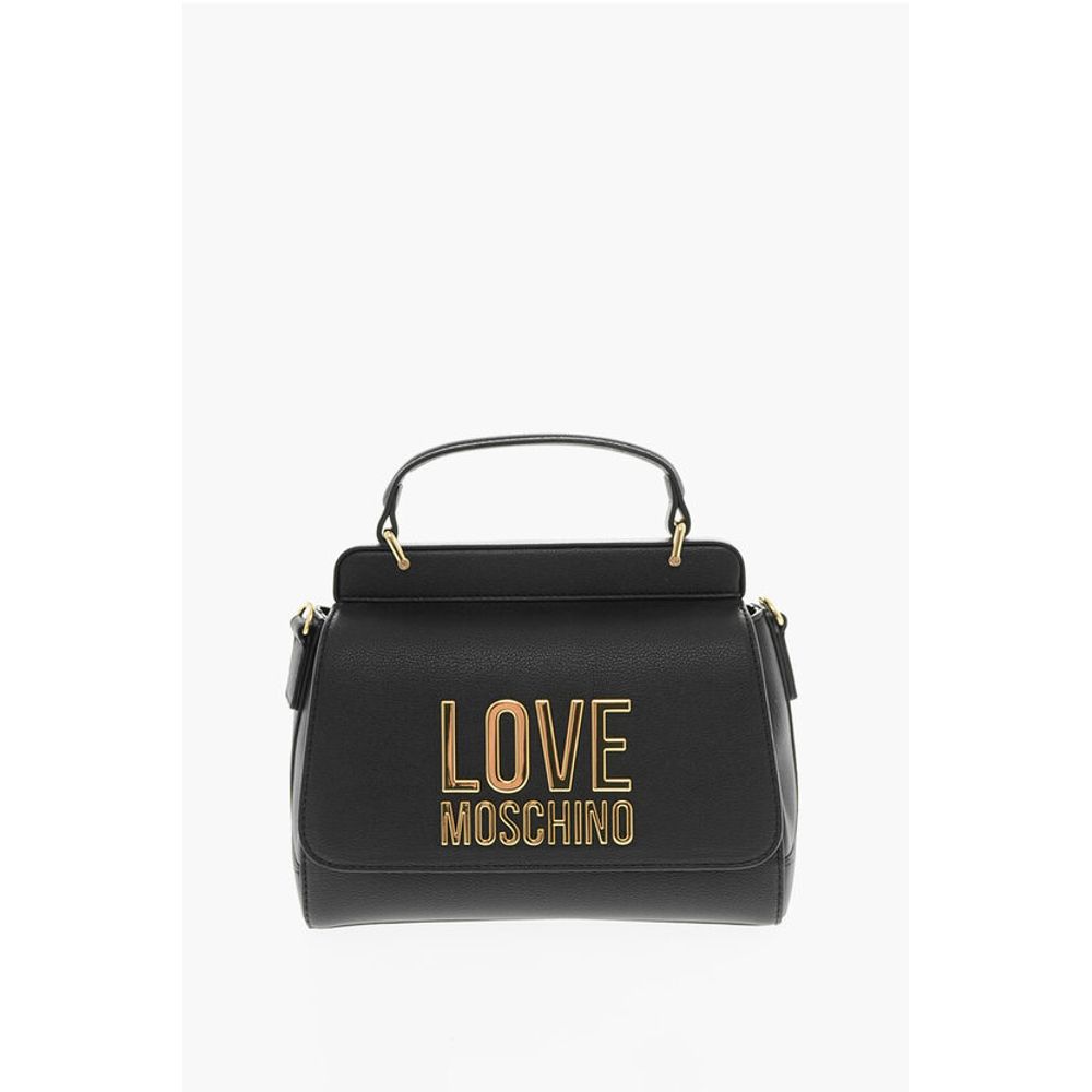 

Сумка через плечо LOVE из искусственной кожи с крупным золотистым логотипом Moschino, черный