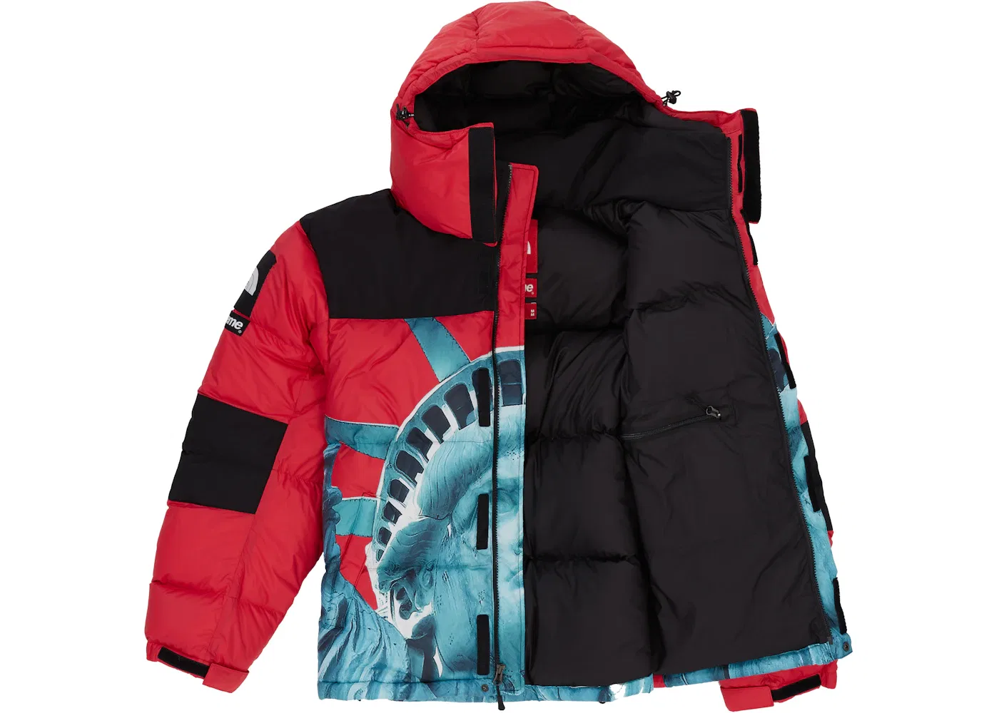 Мужская куртка Балторо с принтом Liberty Supreme x The North Face, Красный — фото 2
