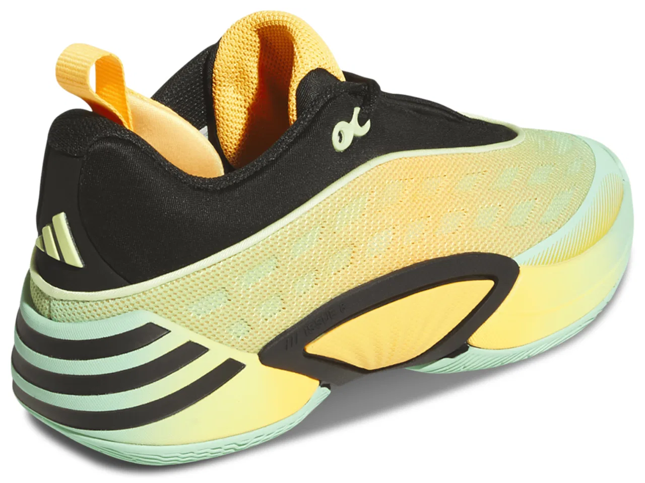 Детские кроссовки для мальчиков с принтом D.O.N. Issue 8 adidas, Lucid Tangerine Core Black Pulse Mint — фото 3