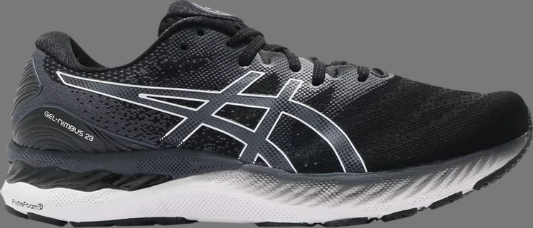 Кроссовки gel nimbus 23 2e wide 'black white' Asics, черный - фото