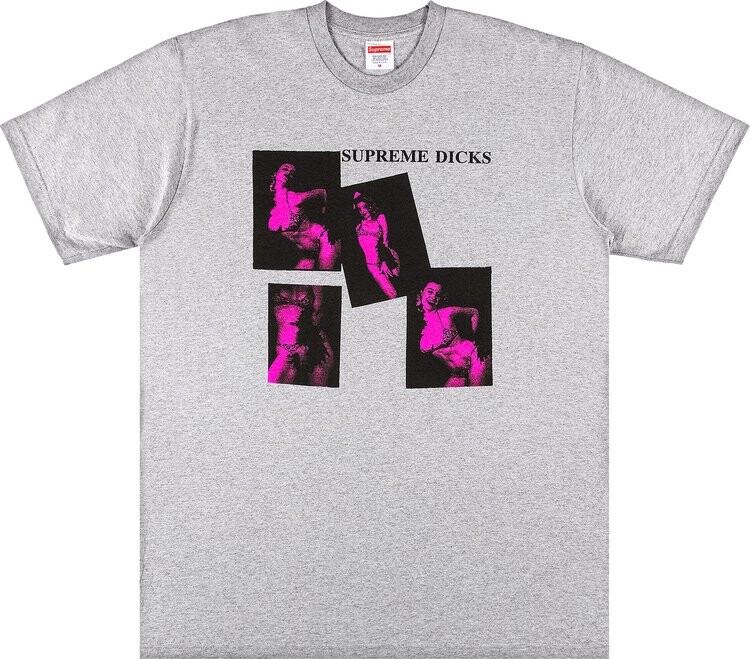 

Футболка Supreme Dicks Tee 'Heather Grey', серый