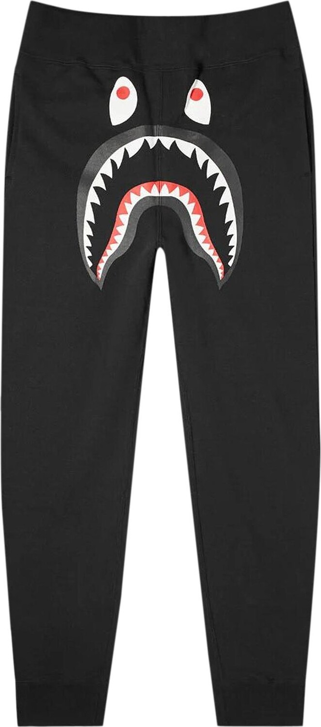 

Брюки BAPE Shark Slim Sweat Pants 'Black', черный