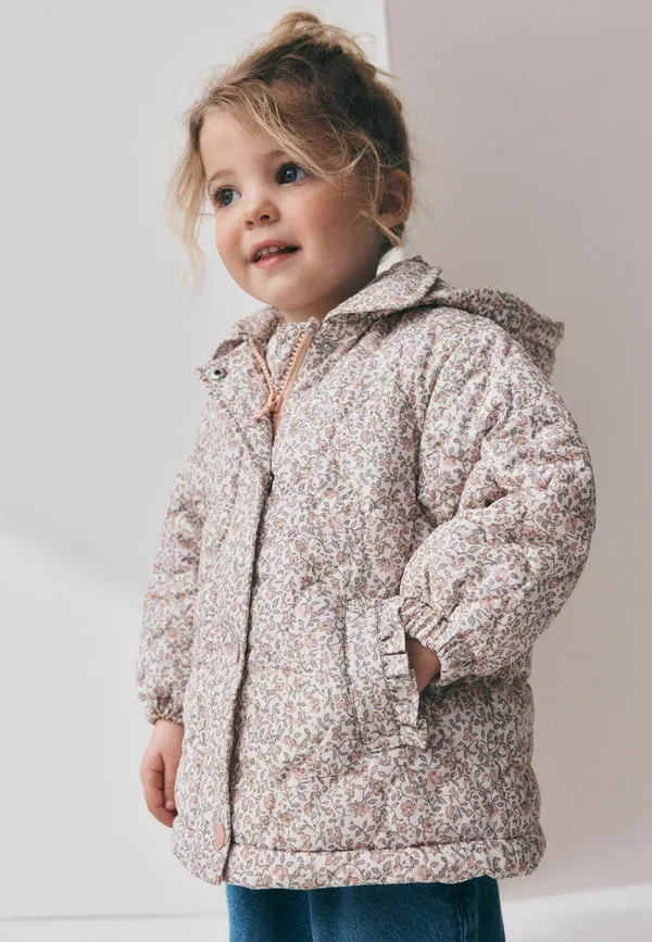 Куртка утепленная зимняя Regular fit Next Pink Floral, розовый