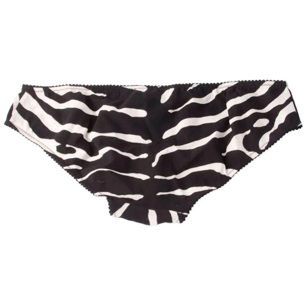 Женские трусы с принтом Zebra Dolce & gabbana, Black — фото 2