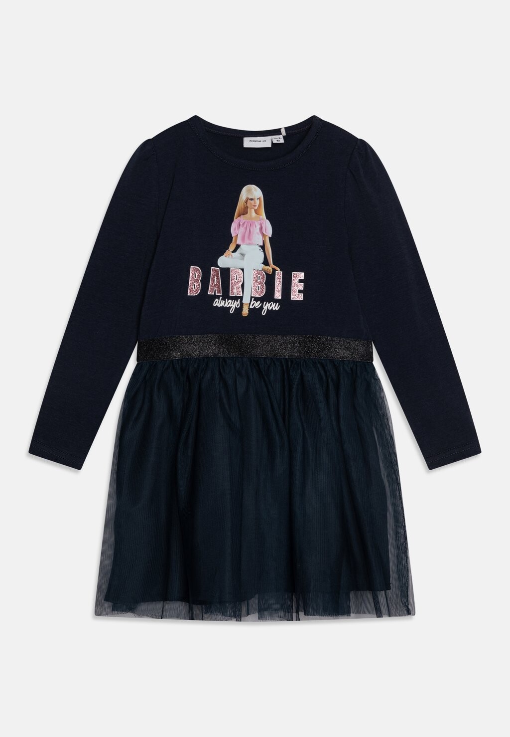 

Платье из джерси Nmfjetinna Barbie Dress Box Sky Name it, цвет dark sapphire